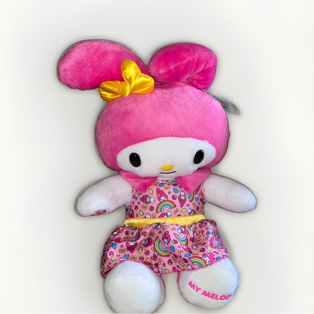 My Melody Build A Bear Plush With Rainbow Dress - Hello Kitty Sanrio 2023 NWT